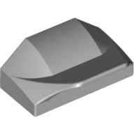 Wedge Curved 1 x 2 x 2/3 No Studs, Wing End (47458)