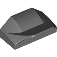 Wedge Curved 1 x 2 x 2/3 No Studs, Wing End (47458)
