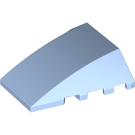 Wedge Curved 4 x 4 No Top Studs (47753)