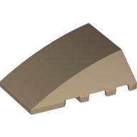 Wedge Curved 4 x 4 No Top Studs (47753)