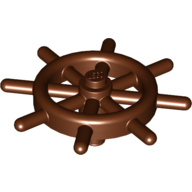 Boat / Ship Wheel / Helm with Slotted Pin (4790b)