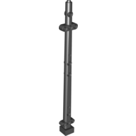 Boat, Mast 2 x 2 x 20 with Holes - Side Aligned x shape Axle Hole, + Orientation (48002a)