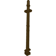Boat, Mast 2 x 2 x 20 with Holes - Side Aligned x shape Axle Hole, + Orientation (48002a)