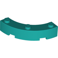Brick Round Corner 4 x 4 Macaroni Wide with 3 Studs (48092)