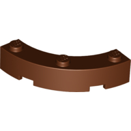 Brick Round Corner 4 x 4 Macaroni Wide with 3 Studs (48092)