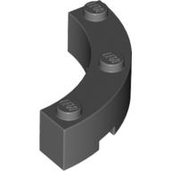 Brick Round Corner 4 x 4 Macaroni Wide with 3 Studs (48092)