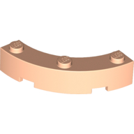 Brick Round Corner 4 x 4 Macaroni Wide with 3 Studs (48092)