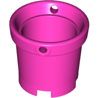 Bucket with Handle Holes and 5 Bottom Holes - Center Bottom Stud Holder (48245)