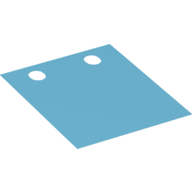 Painting Canvas, Rectangle with 2 Holes, Paw-prints Appear when Wet Print [Traditional Starched Fabric] (48303)