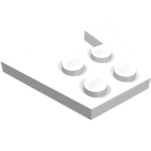 Wedge Plate 3 x 4 without Stud Notches (4859)
