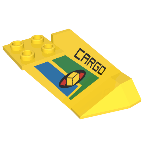 Tail Wedge with Cargo and Green/Blue Stripes Print (4867pr0002)