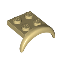 Wheel Arch, Mudguard 2 x 3 x 1 1/3 with 2 x 2 Plate (49097)