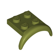 Wheel Arch, Mudguard 2 x 3 x 1 1/3 with 2 x 2 Plate (49097)