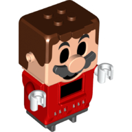 Hub, Mario with 4 Top Studs and LCD Screens for Eyes and Chest (49242)