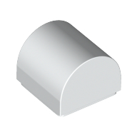 Brick Curved 1 x 1 x 2/3 Double Curved Top, No Studs (49307)