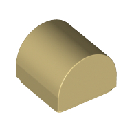 Brick Curved 1 x 1 x 2/3 Double Curved Top, No Studs (49307)