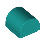 Brick Curved 1 x 1 x 2/3 Double Curved Top, No Studs (49307)