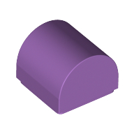 Brick Curved 1 x 1 x 2/3 Double Curved Top, No Studs (49307)