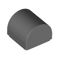 Brick Curved 1 x 1 x 2/3 Double Curved Top, No Studs (49307)