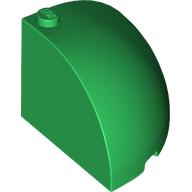 Brick Round Corner 4 x 4 x 3 Quarter Dome Top (49612)