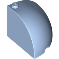 Brick Round Corner 4 x 4 x 3 Quarter Dome Top (49612)