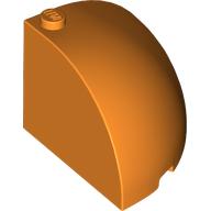 Brick Round Corner 4 x 4 x 3 Quarter Dome Top (49612)