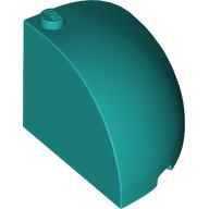 Brick Round Corner 4 x 4 x 3 Quarter Dome Top (49612)