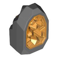 Geode / Rock with Trans-Orange Crystal (49656pat0010)