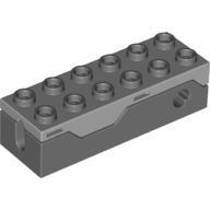 Launcher, Brick Special 2 x 6 Spring Shooter with Light Bluish Gray Top (49743c01)