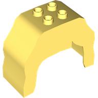 Duplo Brick, Hair, 2 x 2 Top Studs, Wavy, Long (4998)