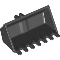 Construction Vehicle Bucket 3 x 6 with Hinge, Reinforced Center (50335)