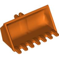 Construction Vehicle Bucket 3 x 6 with Hinge, Reinforced Center (50335)