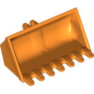 Construction Vehicle Bucket 3 x 6 with Hinge, Reinforced Center (50335)