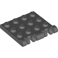 Hinge Plate 3 x 4 Locking Dual 2 Finger, 7 teeth (50337)