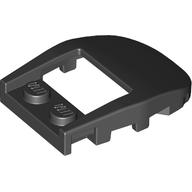 Wedge Curved 4 x 3 Recessed Back with Opening, Two Studs [Plain] (50948)