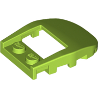 Wedge Curved 4 x 3 Recessed Back with Opening, Two Studs [Plain] (50948)