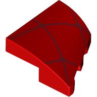 Slope Curved 2 x 2 with Stud Notch Left with Dark Red Webs print (5095pr0004)