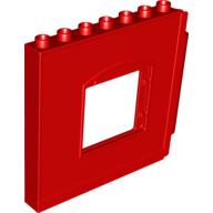Duplo Building Wall 1 x 8 x 6 with Window Opening, Hinge on Right (51260)