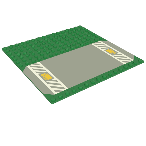 Baseplate 16 x 16 Road / Driveway with Yellow Truck Print (51595pr0002)