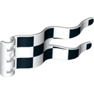 Duplo Flag Wavy 2 x 5 with Chequered Print (51725pr0005)