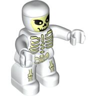 Duplo Figure with Rounded Head with Skeleton / Ghost Print (51741pr0001)