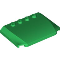 Slope Curved 4 x 6 x 2/3 Triple Curved with 4 Studs (52031)
