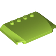 Slope Curved 4 x 6 x 2/3 Triple Curved with 4 Studs (52031)