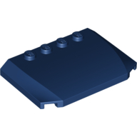 Slope Curved 4 x 6 x 2/3 Triple Curved with 4 Studs (52031)