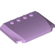 Slope Curved 4 x 6 x 2/3 Triple Curved with 4 Studs (52031)