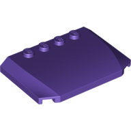 Slope Curved 4 x 6 x 2/3 Triple Curved with 4 Studs (52031)