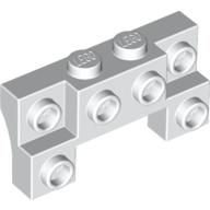 Brick Special 2 x 4 - 1 x 4 with 2 Recessed Studs and Thick Side Arches (52038)