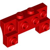 Brick Special 2 x 4 - 1 x 4 with 2 Recessed Studs and Thick Side Arches (52038)