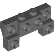 Brick Special 2 x 4 - 1 x 4 with 2 Recessed Studs and Thick Side Arches (52038)