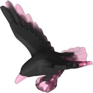 Animal, Bird, Raven with Open Wings and Black Marbled pattern (5272pat0001)